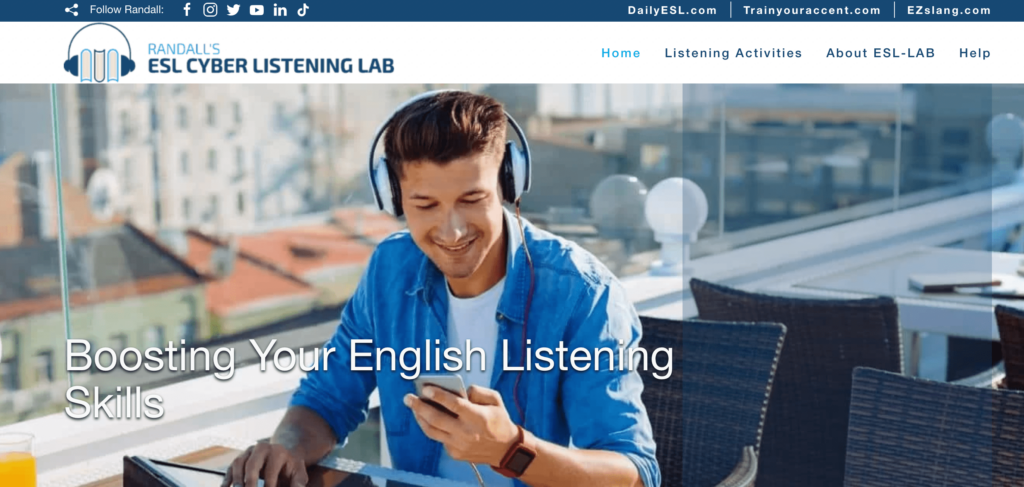 免費英文聽力練習APP六、Randall’s ESL Cyber Listening Lab